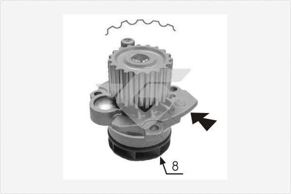 Hutchinson WP0056V - Ūdenssūknis www.autospares.lv