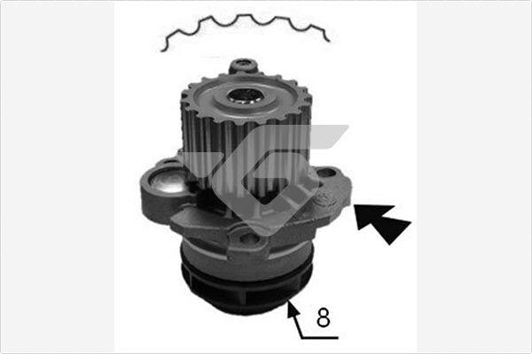 Hutchinson WP79 - Water Pump www.autospares.lv