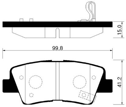 Hyundai 583023ZA70 - Brake Pad Set, disc brake www.autospares.lv