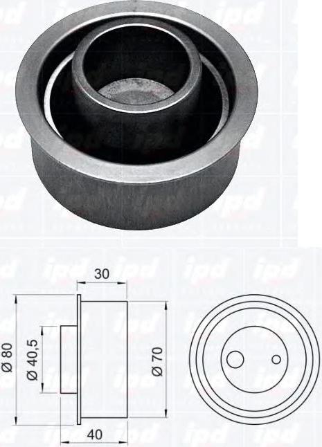 Hyundai 24410-23500 - Spriegotājrullītis, Gāzu sadales mehānisma piedziņas siksna www.autospares.lv