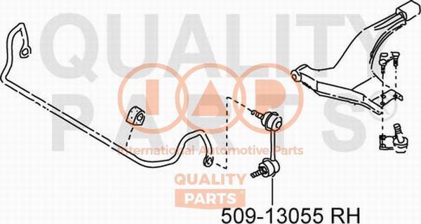 IAP QUALITY PARTS 509-13055 - Stiepnis / Atsaite, Stabilizators autospares.lv