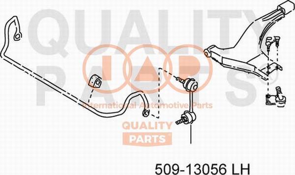 IAP QUALITY PARTS 509-13056 - Stiepnis / Atsaite, Stabilizators autospares.lv