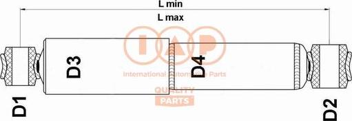 IAP QUALITY PARTS 504-09013G - Amortizators autospares.lv