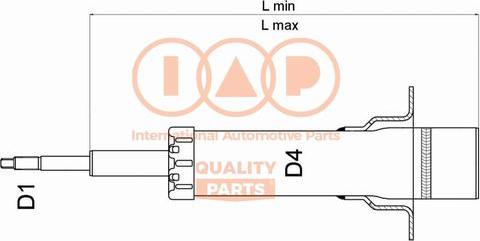 IAP QUALITY PARTS 504-06014U - Amortizators autospares.lv