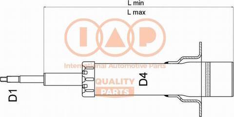 IAP QUALITY PARTS 504-14077 - Amortizators autospares.lv