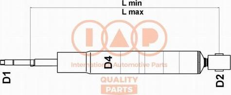 IAP QUALITY PARTS 504-17182 - Shock Absorber www.autospares.lv