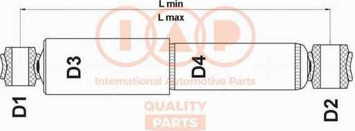 IAP QUALITY PARTS 504-02013 - Amortizators autospares.lv