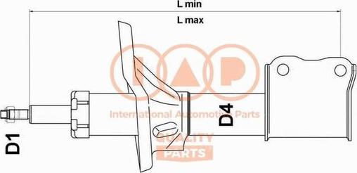 IAP QUALITY PARTS 504-20060 - Amortizators autospares.lv