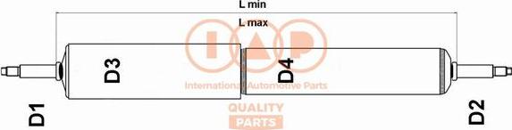 IAP QUALITY PARTS 504-14050 - Amortizators autospares.lv