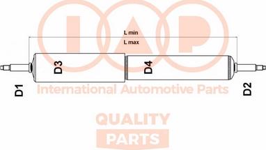 IAP QUALITY PARTS 504-13030H - Amortizators autospares.lv