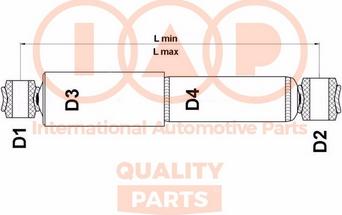 IAP QUALITY PARTS 504-12035H - Shock Absorber www.autospares.lv