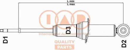 IAP QUALITY PARTS 504-12022 - Amortizators autospares.lv