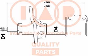 IAP QUALITY PARTS 504-17083B - Shock Absorber www.autospares.lv