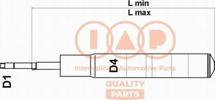 IAP QUALITY PARTS 504-20030 - Shock Absorber www.autospares.lv