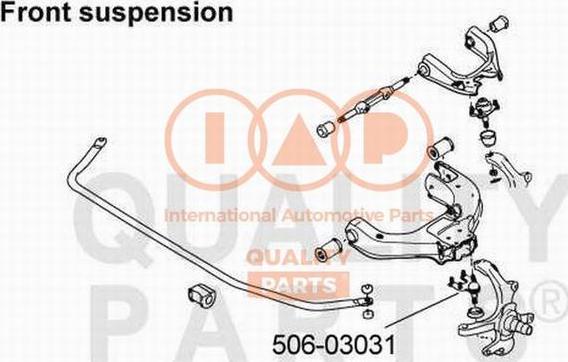 IAP QUALITY PARTS 506-03031 - Balst / Virzošais šarnīrs www.autospares.lv