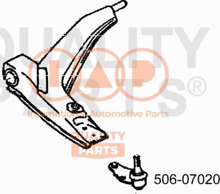 IAP QUALITY PARTS 506-07020 - Шаровая опора, несущий / направляющий шарнир www.autospares.lv