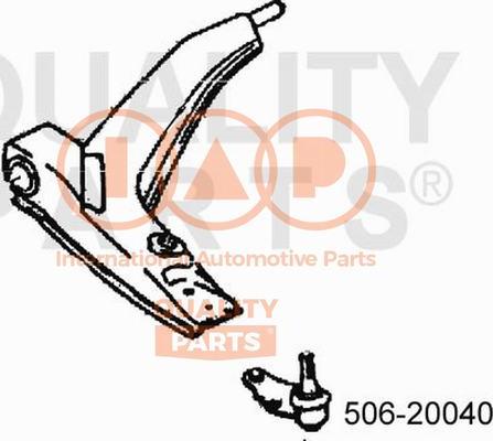 IAP QUALITY PARTS 506-20040 - Balst / Virzošais šarnīrs www.autospares.lv