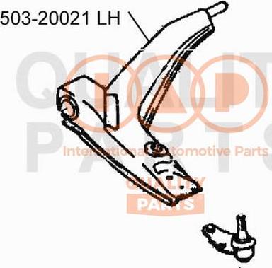 IAP QUALITY PARTS 503-20021 - Neatkarīgās balstiekārtas svira, Riteņa piekare autospares.lv