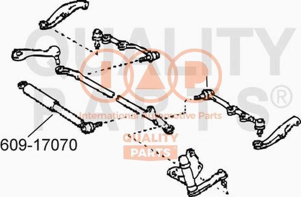 IAP QUALITY PARTS 609-17070 - Stūres vadības amortizators www.autospares.lv