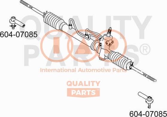 IAP QUALITY PARTS 604-07085 - Stūres šķērsstiepņa uzgalis www.autospares.lv