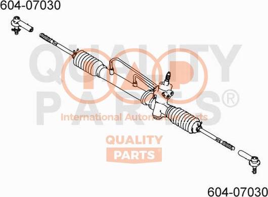 IAP QUALITY PARTS 604-07030 - Наконечник рулевой тяги, шарнир www.autospares.lv