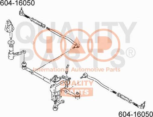 IAP QUALITY PARTS 604-16050 - Tie Rod End www.autospares.lv