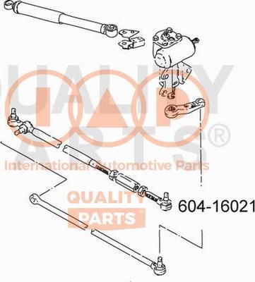 IAP QUALITY PARTS 604-16021 - Tie Rod End www.autospares.lv