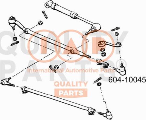 IAP QUALITY PARTS 604-10045 - Stūres šķērsstiepņa uzgalis www.autospares.lv