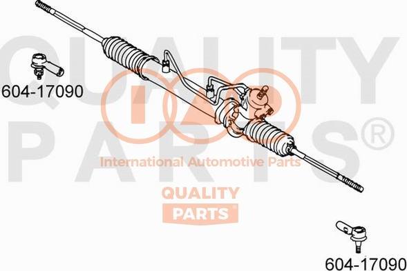 IAP QUALITY PARTS 604-17090 - Stūres šķērsstiepņa uzgalis www.autospares.lv