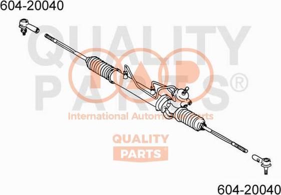 IAP QUALITY PARTS 604-20040 - Tie Rod End www.autospares.lv