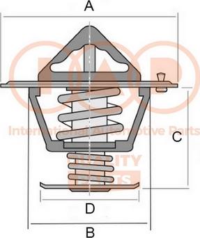 IAP QUALITY PARTS 155-08010 - Termostats, Dzesēšanas šķidrums autospares.lv