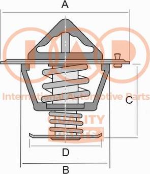 IAP QUALITY PARTS 155-13044 - Термостат охлаждающей жидкости / корпус www.autospares.lv