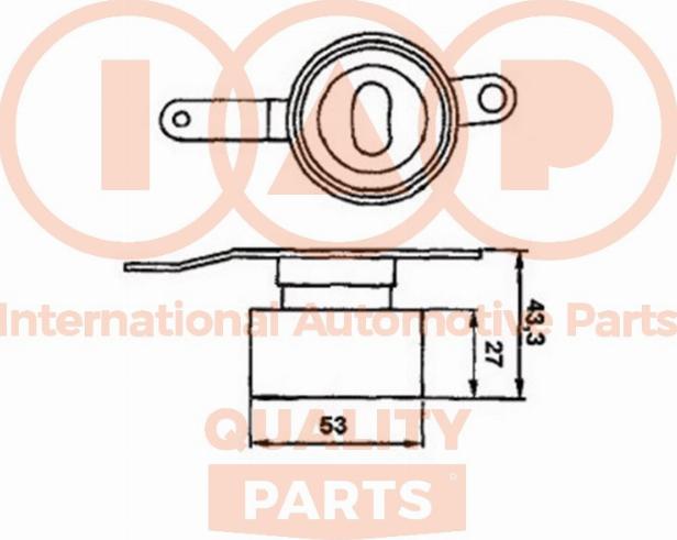 IAP QUALITY PARTS 127-06080 - Spriegotājrullītis, Gāzu sadales mehānisma piedziņas siksna www.autospares.lv