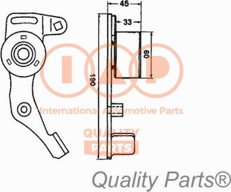 IAP QUALITY PARTS 127-07024 - Spriegotājrullītis, Gāzu sadales mehānisma piedziņas siksna www.autospares.lv