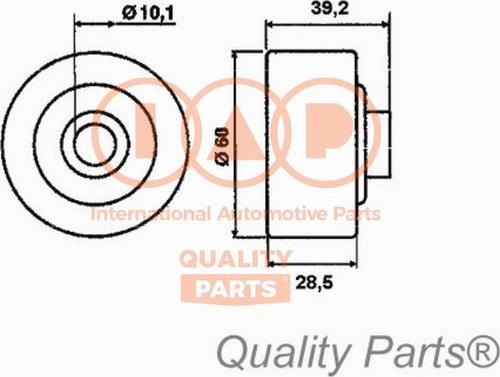 IAP QUALITY PARTS 12713093 - Spriegotājrullītis, Gāzu sadales mehānisma piedziņas siksna www.autospares.lv