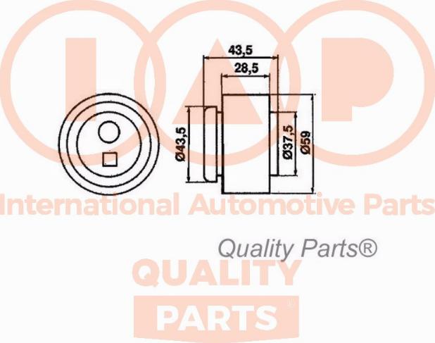 IAP QUALITY PARTS 12713092 - Spriegotājrullītis, Gāzu sadales mehānisma piedziņas siksna autospares.lv