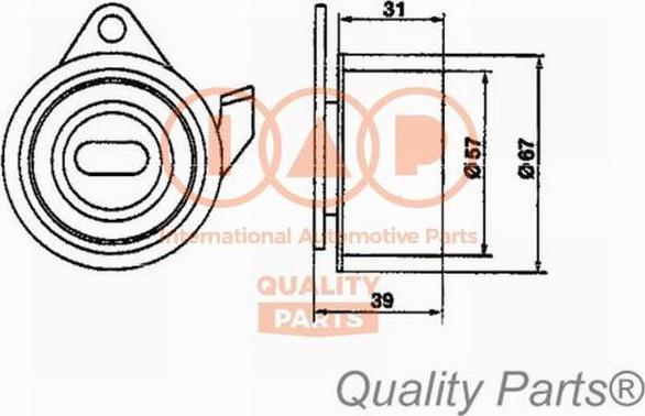 IAP QUALITY PARTS 12712091 - Spriegotājrullītis, Gāzu sadales mehānisma piedziņas siksna autospares.lv