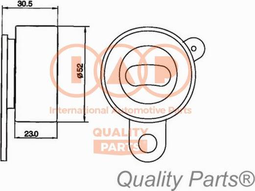 IAP QUALITY PARTS 127-17094 - Spriegotājrullītis, Gāzu sadales mehānisma piedziņas siksna autospares.lv