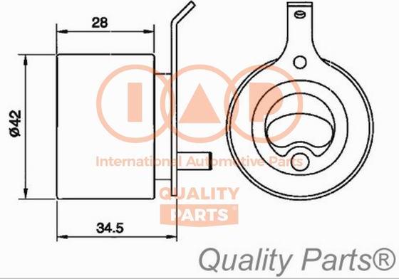 IAP QUALITY PARTS 127-20060G - Tensioner Pulley, timing belt www.autospares.lv