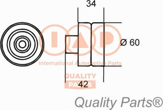 IAP QUALITY PARTS 12722041 - Натяжитель, ремень ГРМ www.autospares.lv