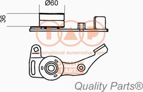 IAP QUALITY PARTS 127-22010 - Siksnas spriegotājs, Zobsiksna www.autospares.lv