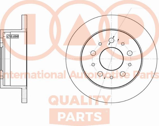 IAP QUALITY PARTS 709-08031 - Bremžu diski autospares.lv