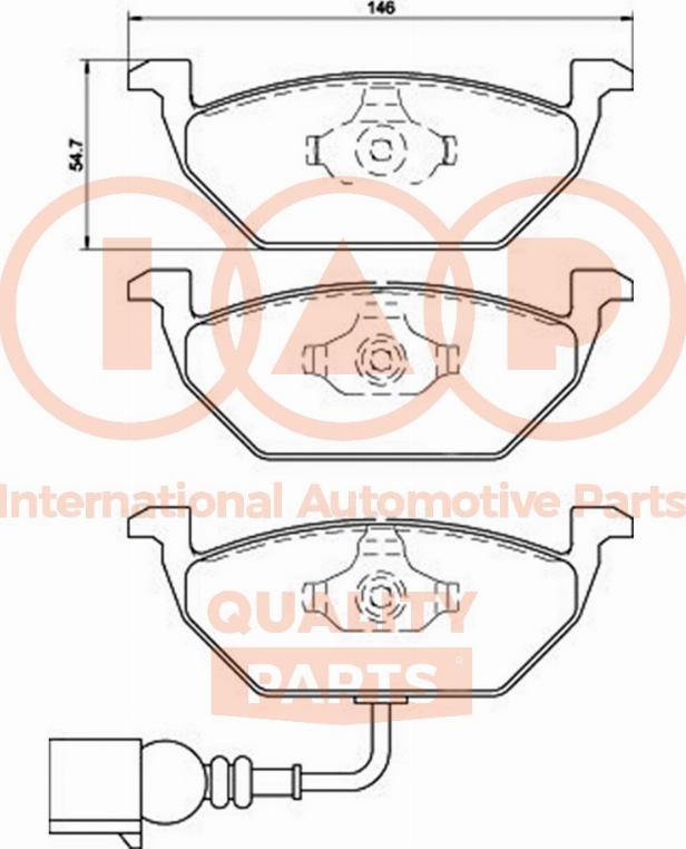 IAP QUALITY PARTS 704-50041 - Bremžu uzliku kompl., Disku bremzes autospares.lv