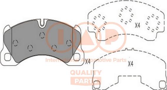 IAP QUALITY PARTS 704-50000 - Bremžu uzliku kompl., Disku bremzes www.autospares.lv