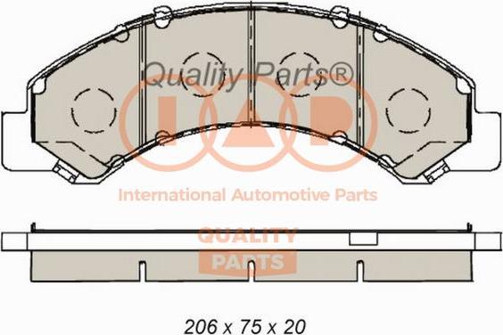 IAP QUALITY PARTS 704-09090 - Bremžu uzliku kompl., Disku bremzes www.autospares.lv