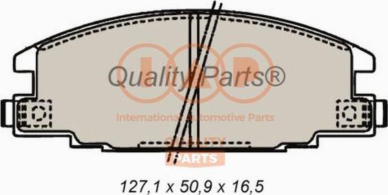 IAP QUALITY PARTS 704-09011 - Тормозные колодки, дисковые, комплект www.autospares.lv