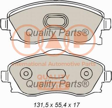 IAP QUALITY PARTS 704-09133X - Bremžu uzliku kompl., Disku bremzes autospares.lv