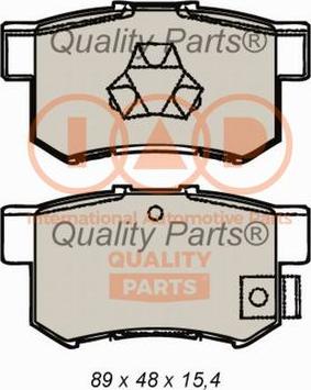 IAP QUALITY PARTS 704-06064 - Тормозные колодки, дисковые, комплект www.autospares.lv