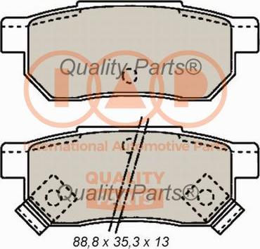 IAP QUALITY PARTS 704-06015 - Bremžu uzliku kompl., Disku bremzes autospares.lv