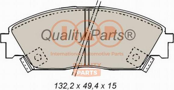 IAP QUALITY PARTS 704-06012 - Bremžu uzliku kompl., Disku bremzes www.autospares.lv